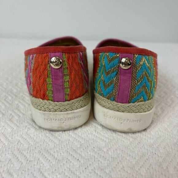 Donald J. Pliner Pizasp Southwestern Beaded Espadrille Slip On Shoes 8.5 Beach - Picture 13 of 14